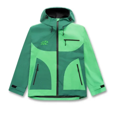 LOST HILLS Water Resistant Green Jacket - TSHC